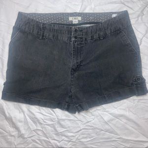 Mid-Rise Jean-Jegging Shorts